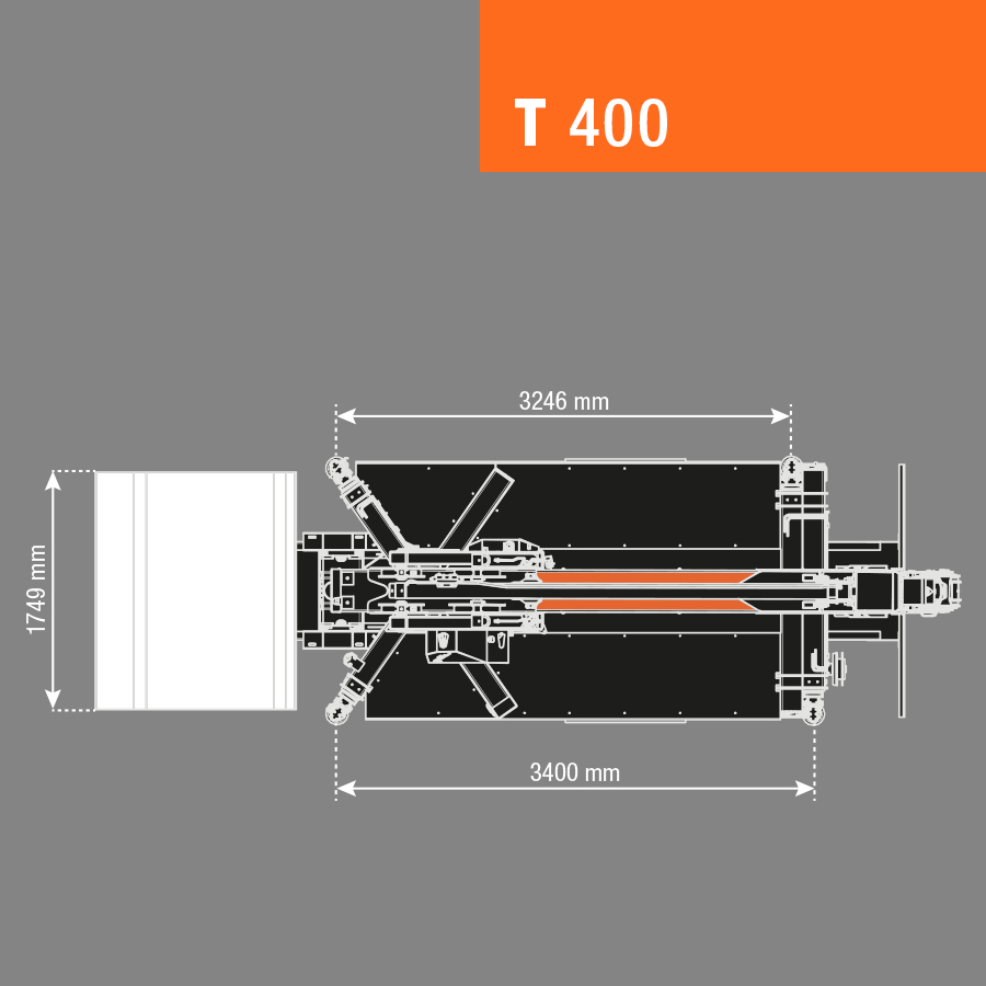 Massskizze T400
